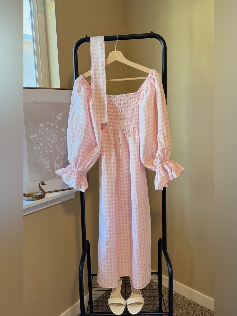Sleeper Atlanta Dress pink gingham